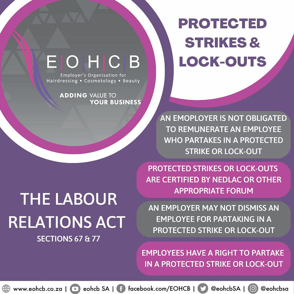 STRIKES AND LOCKOUTS