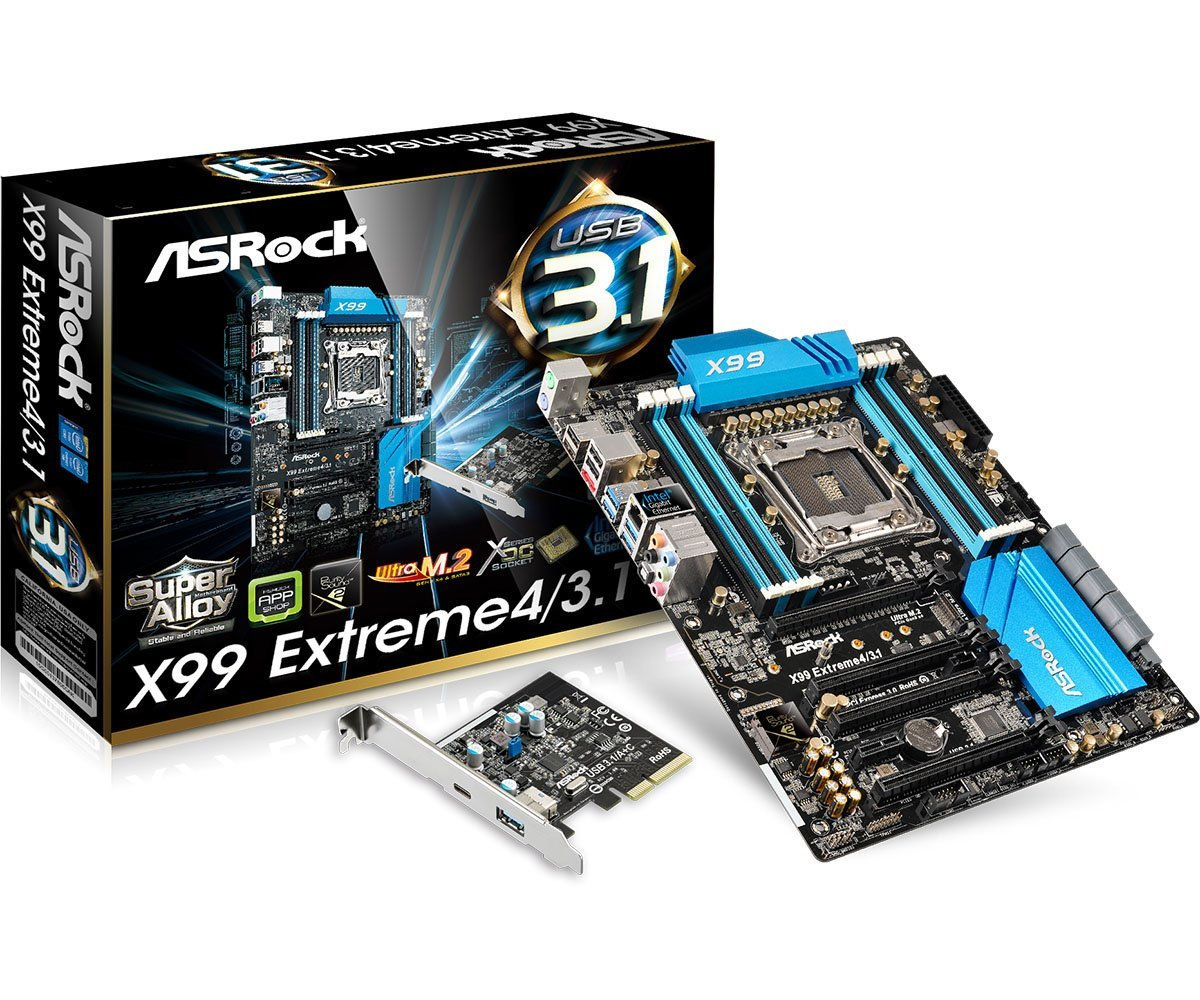 ASRock ATX DDR4 Motherboards X99 EXTREME4/3.1