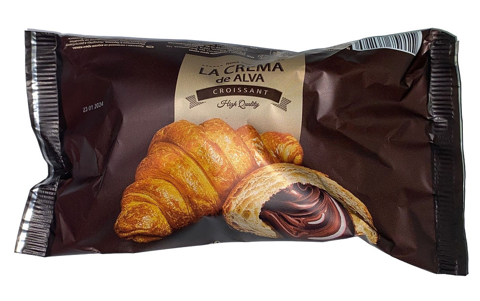 45g Croissant LA CREMA de ALVA with cocoa cream fillingS