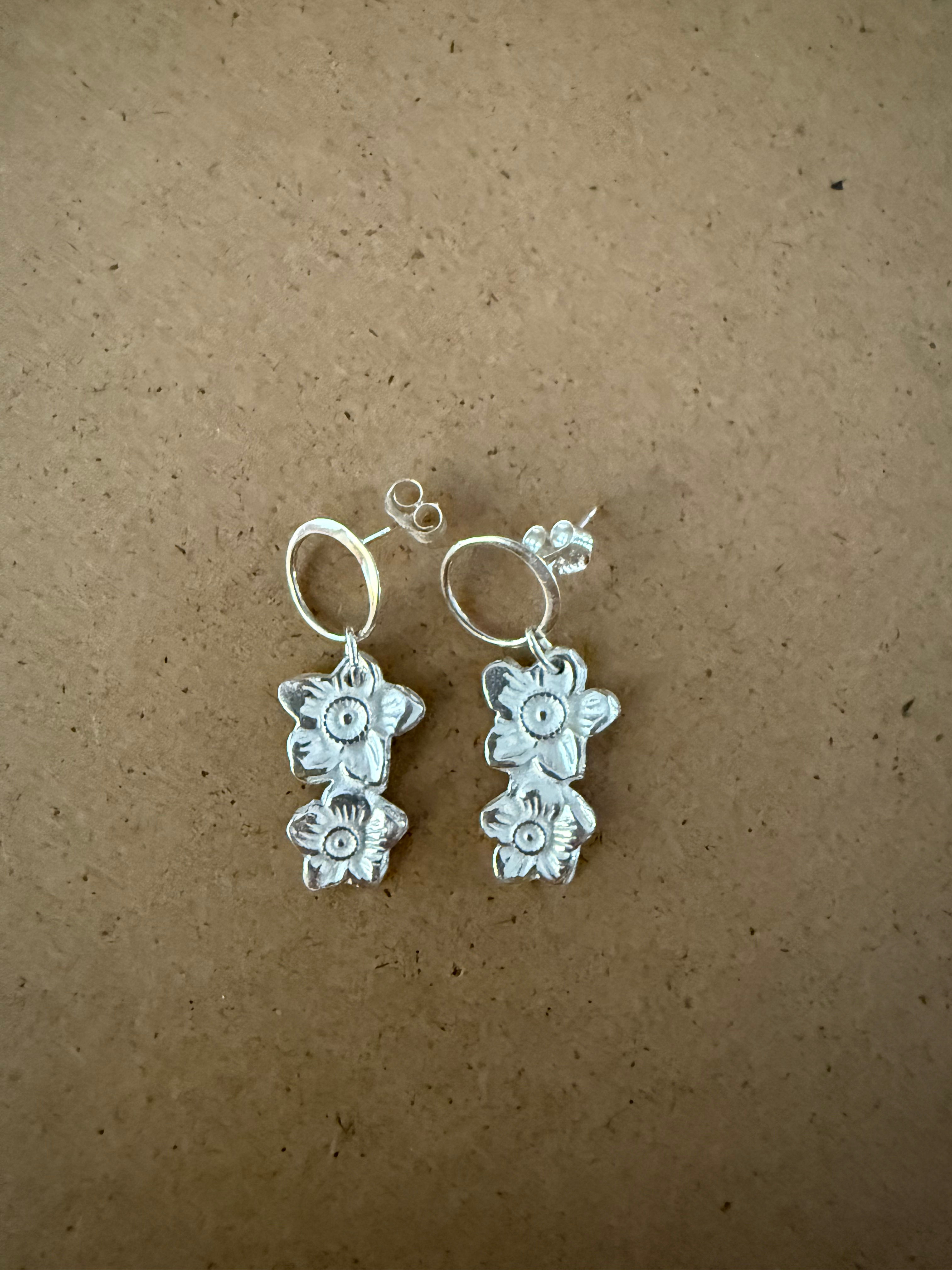 Mini Floral Post Earrings