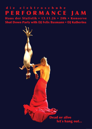 MOVE YOUR SHOES • PERFORMANCEJAM • HAUS DER STATISTIK • Konserve im Otto • 13.11.2026 • doors 19h30 • start 20h • after Konserve Shut Down Party with DJ Felix Baxmann • DJ Katherina