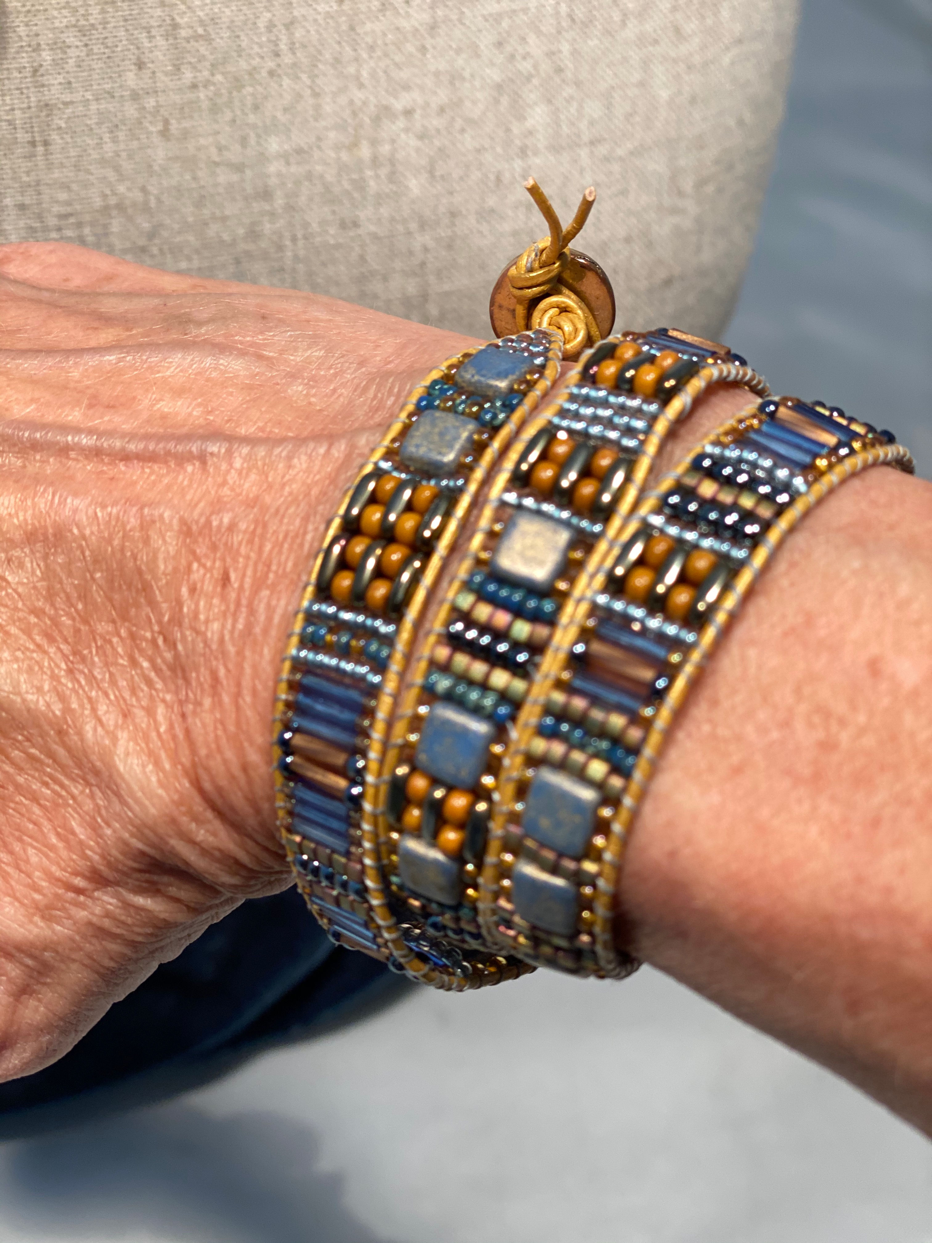 Periwinkle Blue Wrap Bracelet