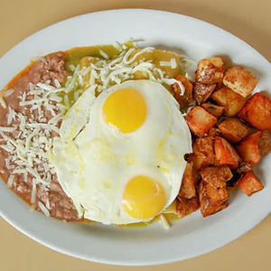 Green Carne Asada Enchiladas