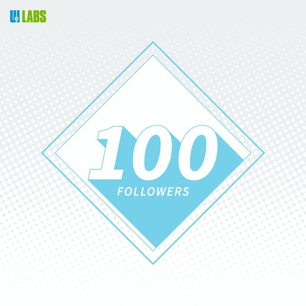 100 FOLLOWERS