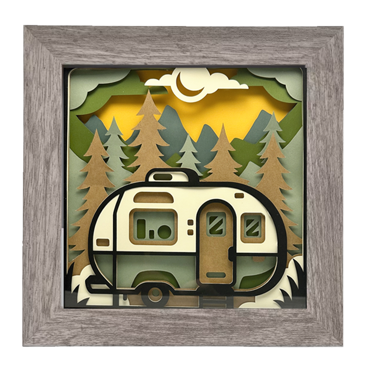 Thumbnail: 5" x 5" Camper Shadow Box