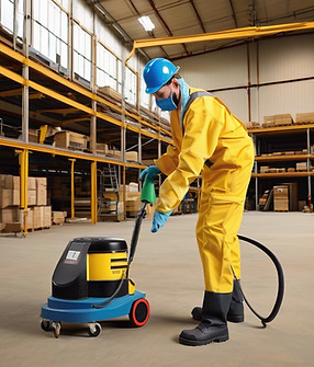 hazardous cleaning real image industrial