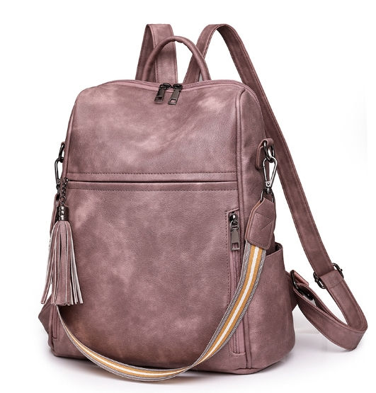 Miniatura: Fashionable Women's PU Anti-theft Travel Backpack