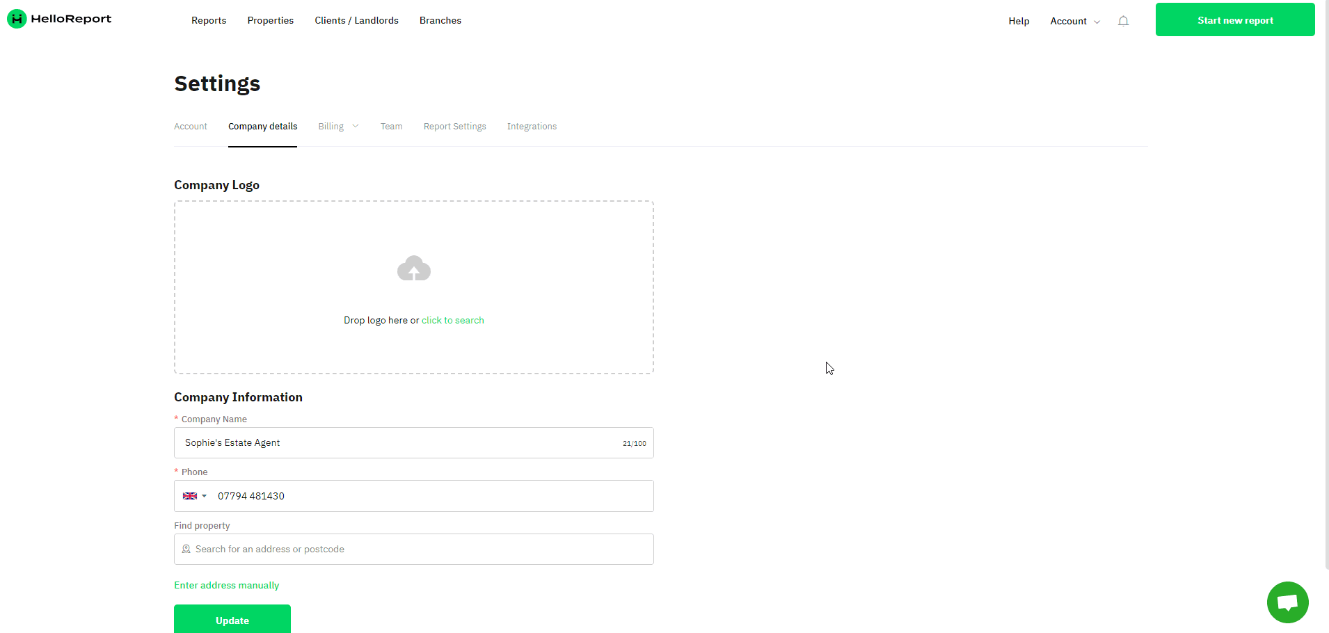 Add a Company Logo To Reports Image