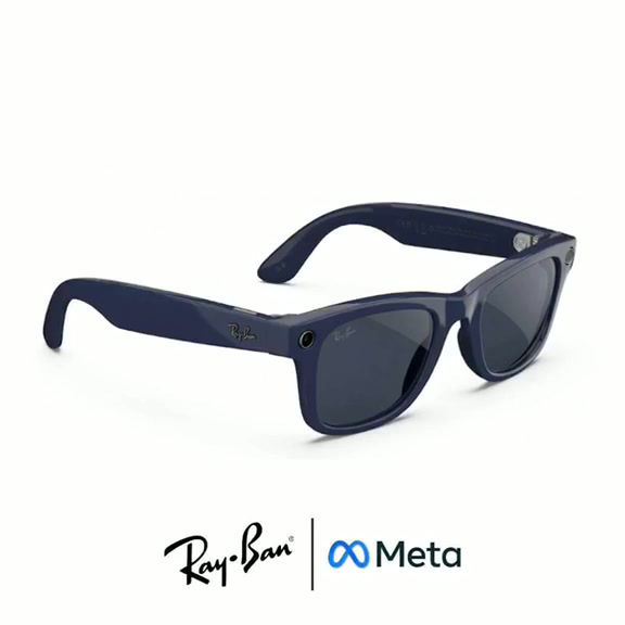 Miniatura: Descanso Gafas Meta AI® TRANSITIONS© HD Zafiro© King RAY-BAN WAYFARER ANTI|BLUE©