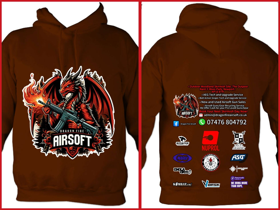 Dragon Fire Airsoft Overhead Hoodie
