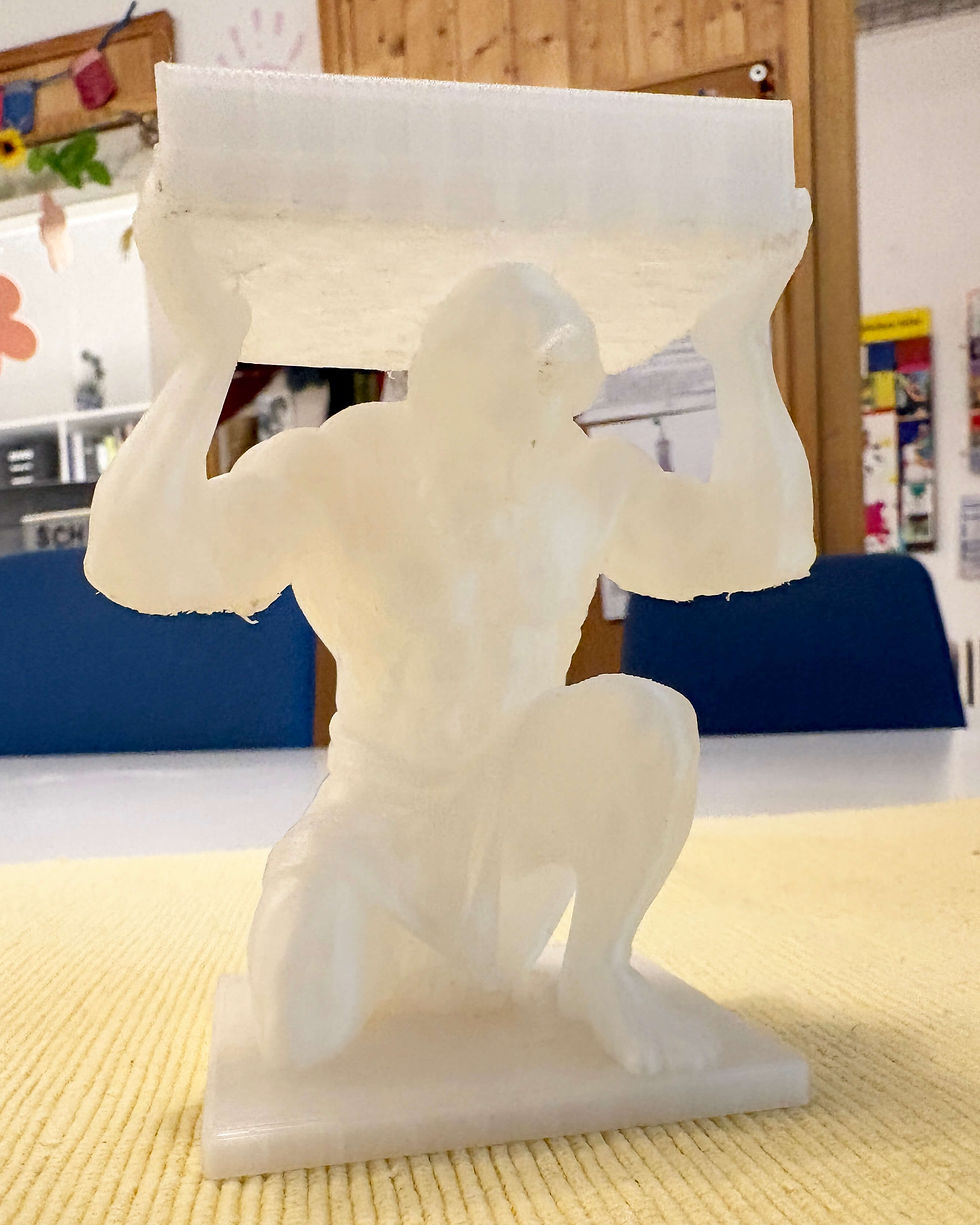 gedruckte Plastik Statur als Aschenbecher