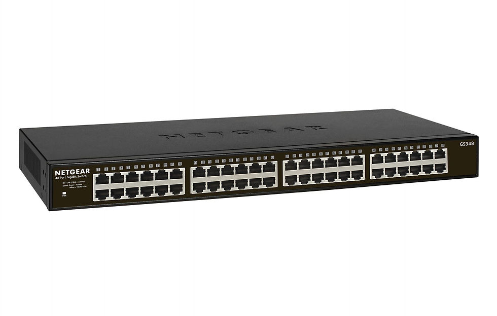 Thumbnail: NETGEAR GS348-100EUS 48PT GIGE UNMANAGED RACKMOUNT SWITCH