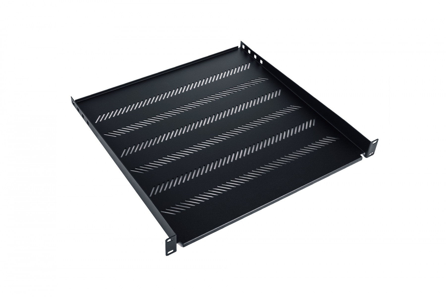1U fixed shelf 19", depth 450 mm, load capacity 25 kg, mounting at 4 points, scr