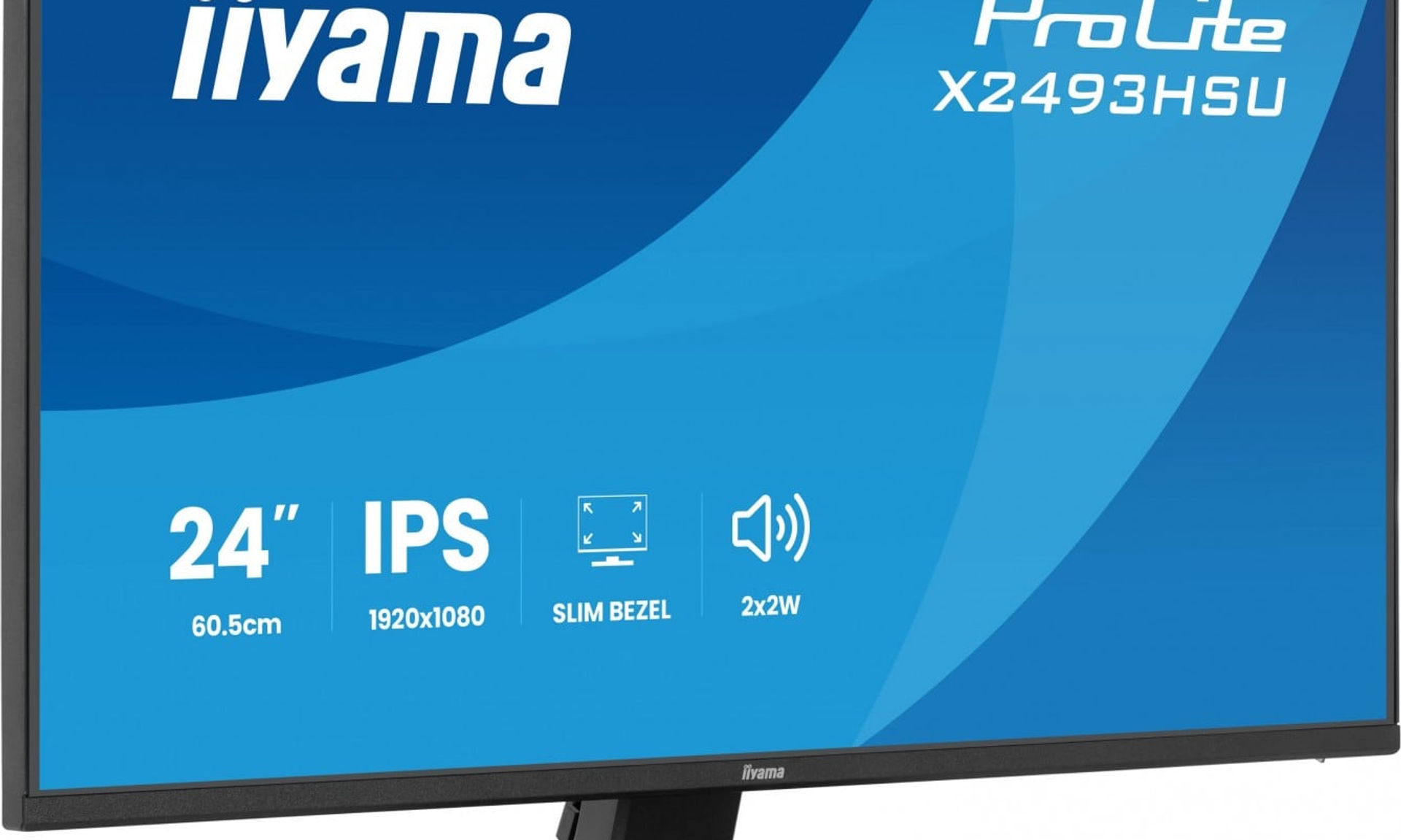 iiyama X2493HSU-B1 ProLite Monitor 24" IPS FHD 120Hz 350cd 1500:1 HDMI DP 2xUSB