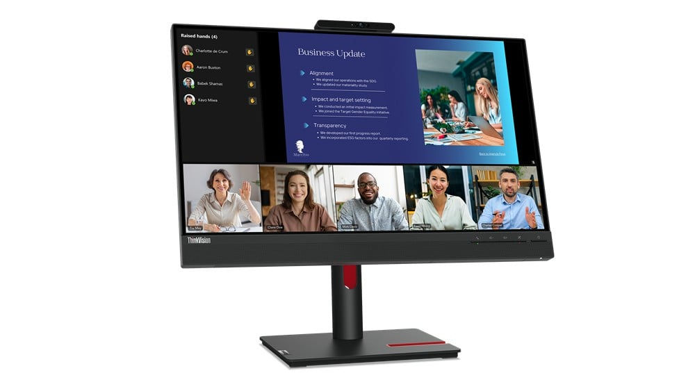 Lenovo ThinkVision T24v-30 60.5 cm (23.8") 1920 x 1080 pixels Full HD LED Black