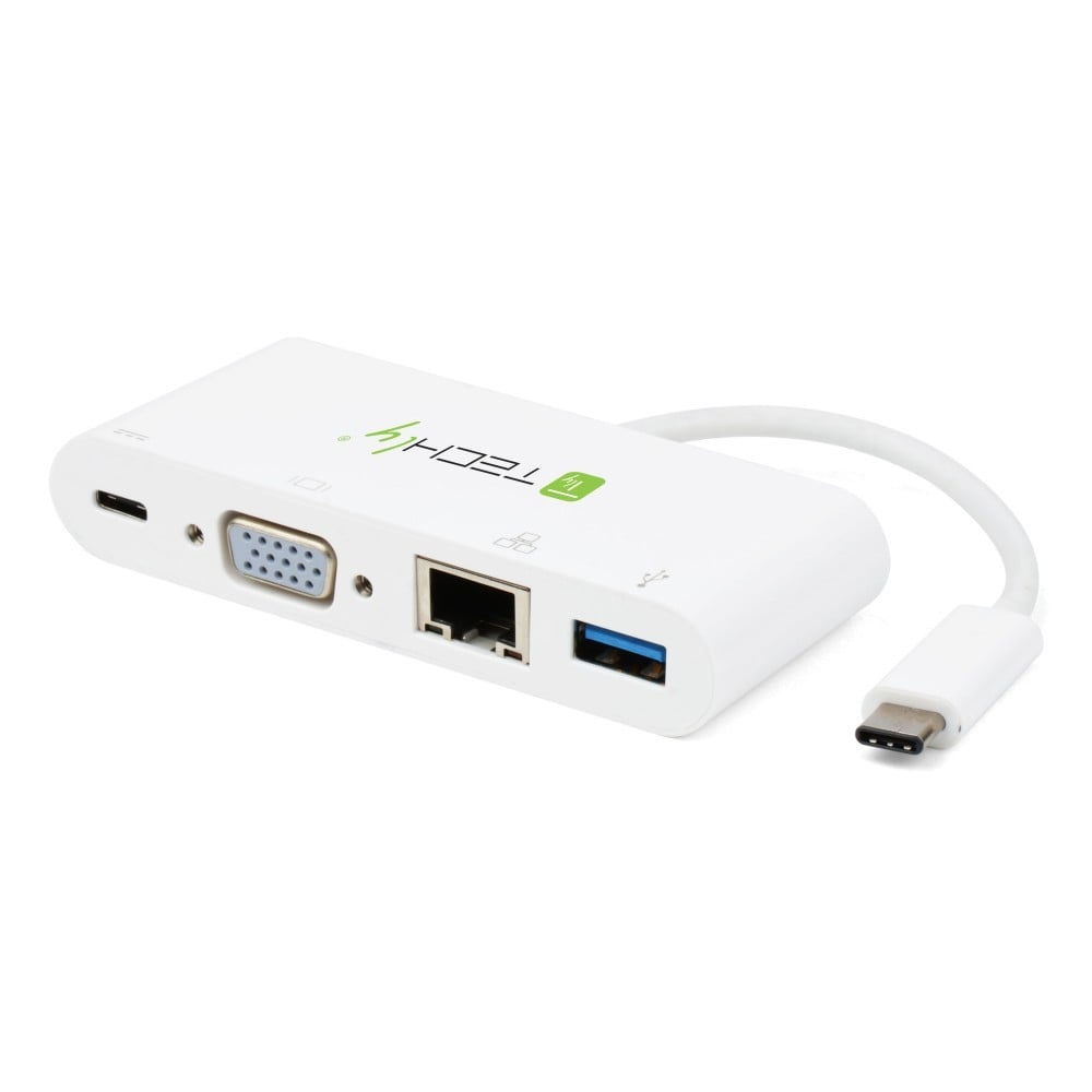 USB-C to USB-A 3.0 adapter, USB-C PD, VGA, RJ45 Gigabit