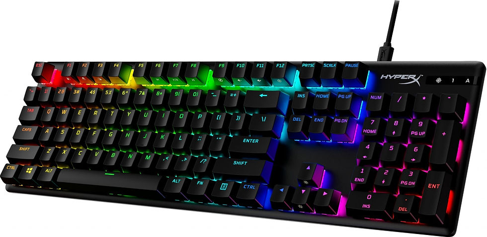 Thumbnail: HyperX Alloy Origins RGB mechanical keyboard - HX Blue switches - QWERTY US INT