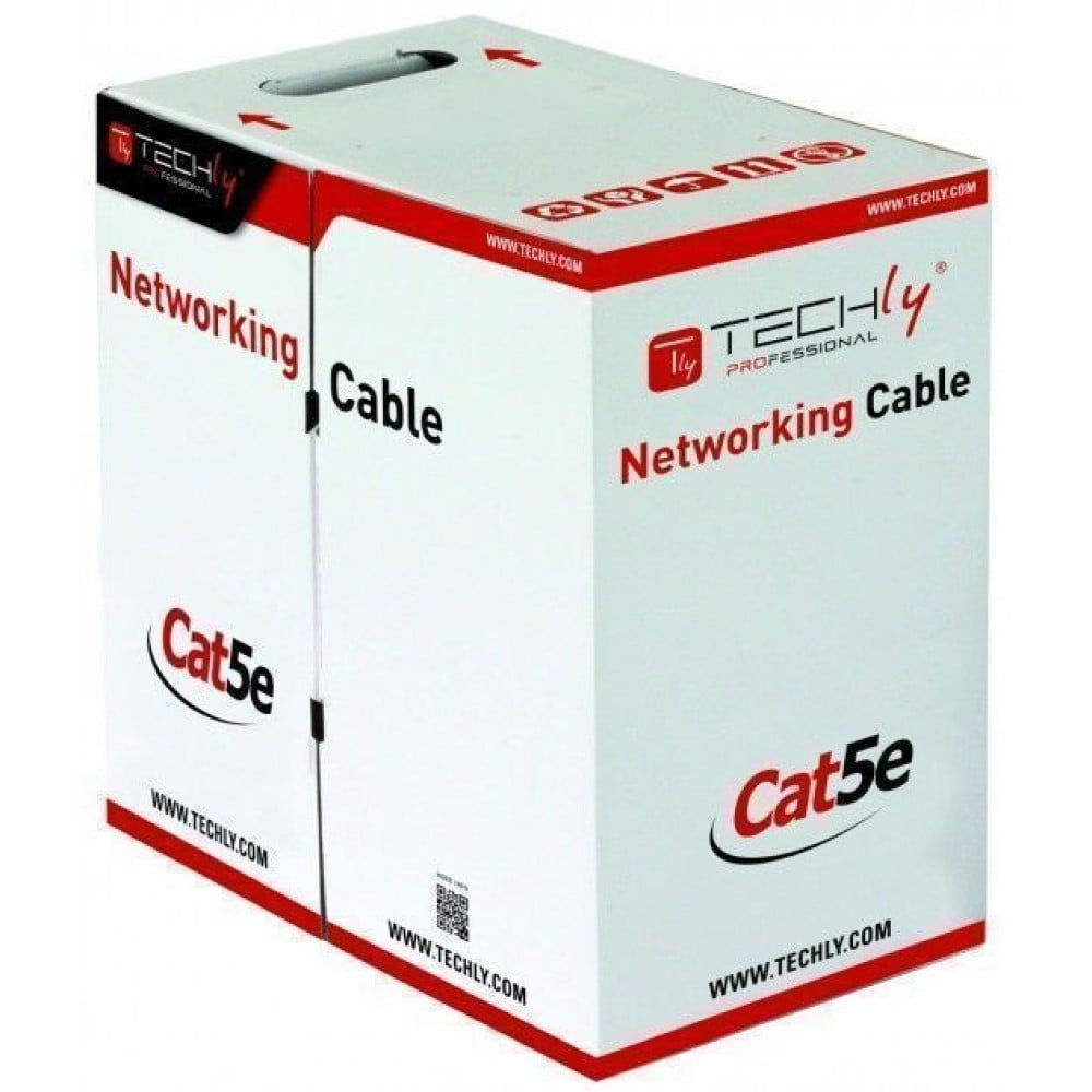 Cat5e FTP Twisted Pair Cable, 305m CCA, Black, Outdoor