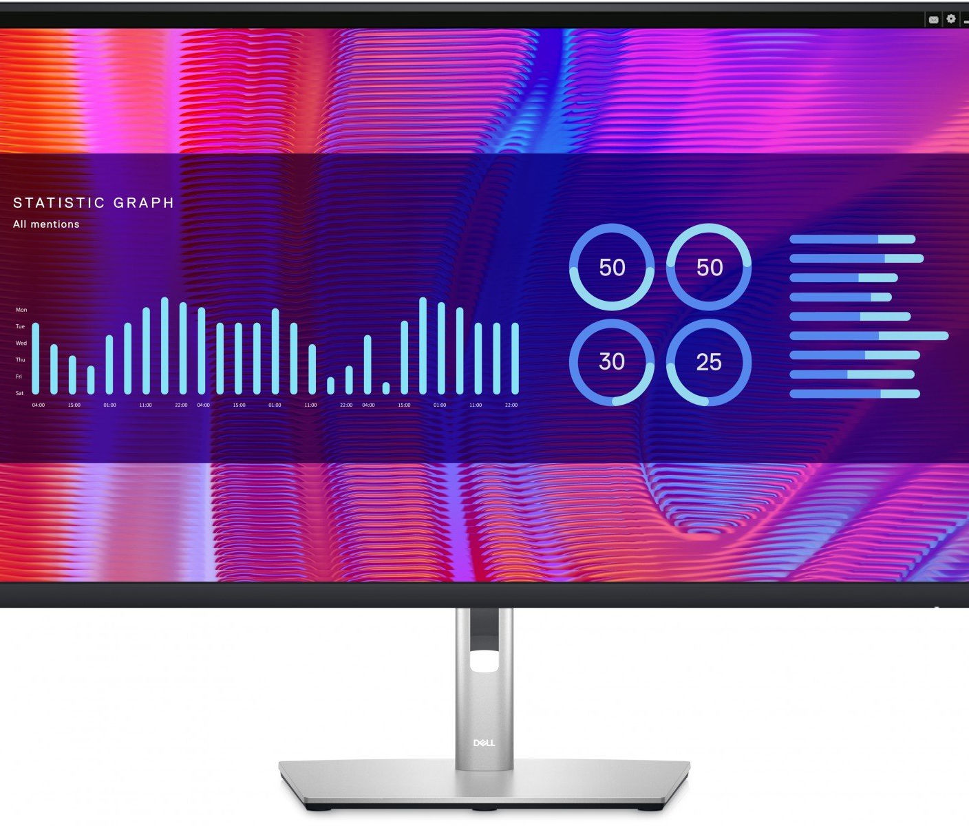 DELL P Series P3223DE 80 cm (31.5") 2560 x 1440 pixels Quad HD LCD Black, Silver