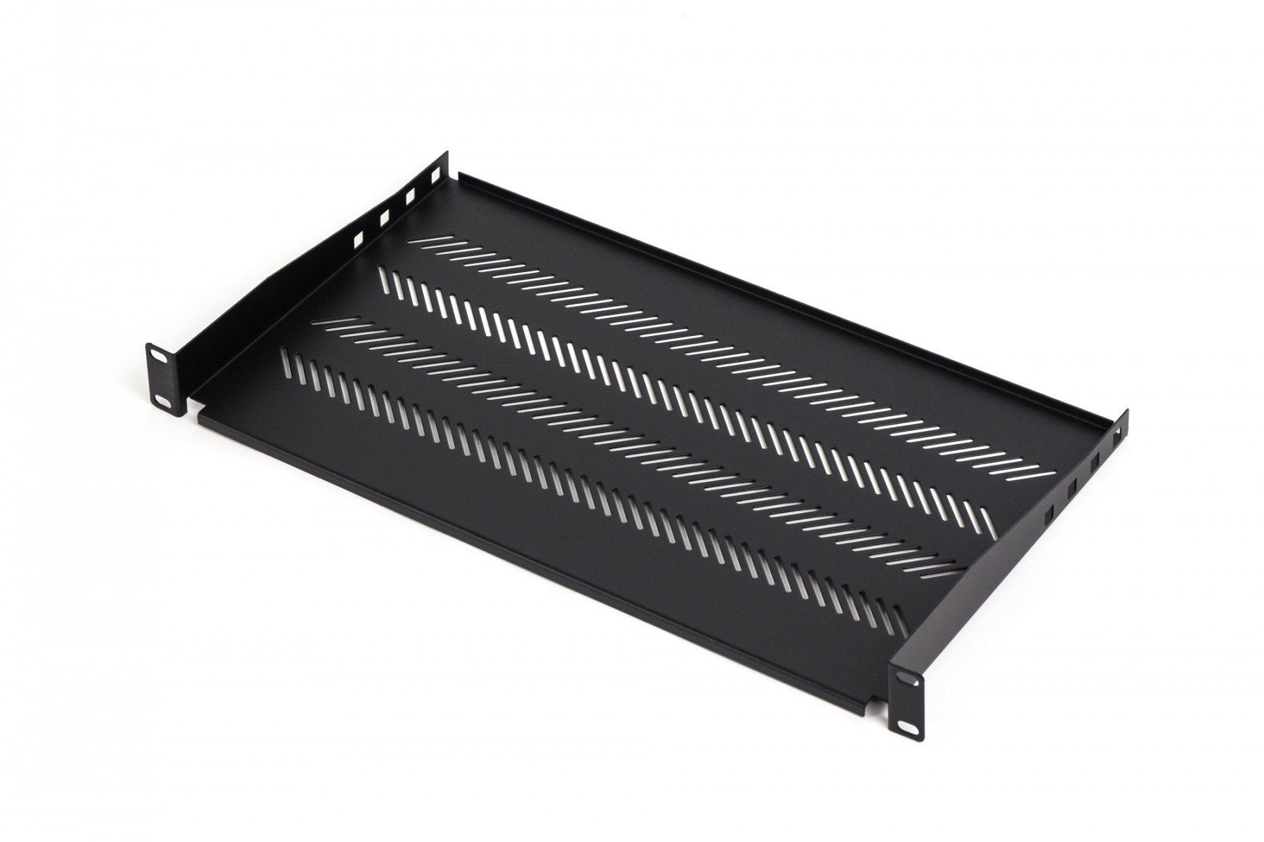 1U fixed shelf 19", depth 250 mm, load capacity 15 kg, mounting at 2 points, scr