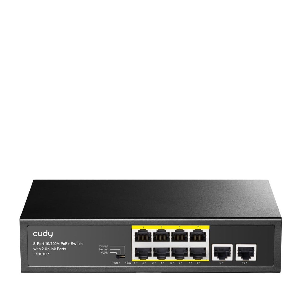 Cudy 8-Port 10/100M PoE+ Switch with 2 Uplink Ports 120W Unmanaged