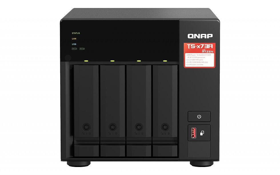 QNAP TS-473A NAS Tower Ethernet LAN Black V1500B