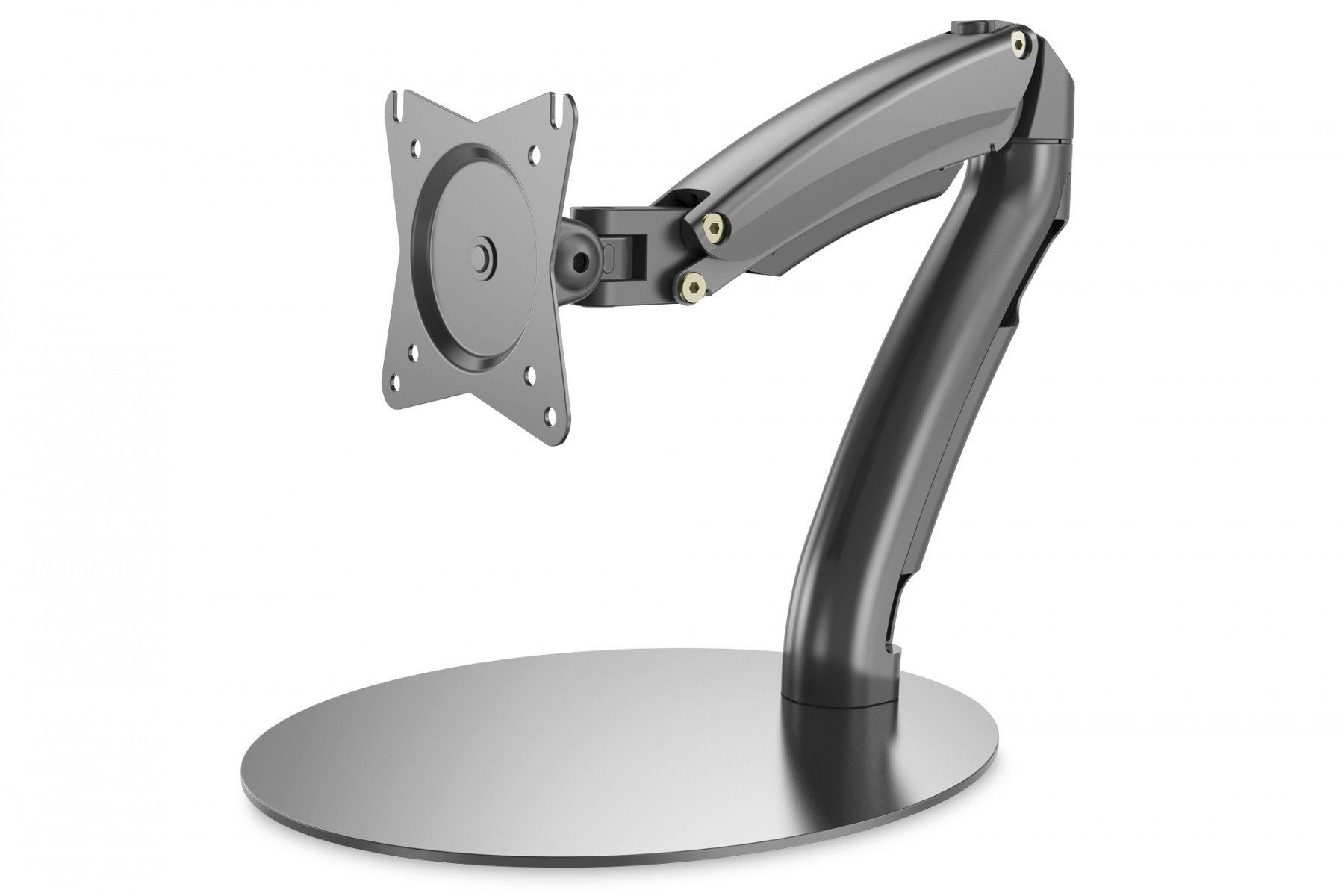 Table stand for LCD/LED monitor up to 27" flexible gas spring mount,max 6,5kg, V