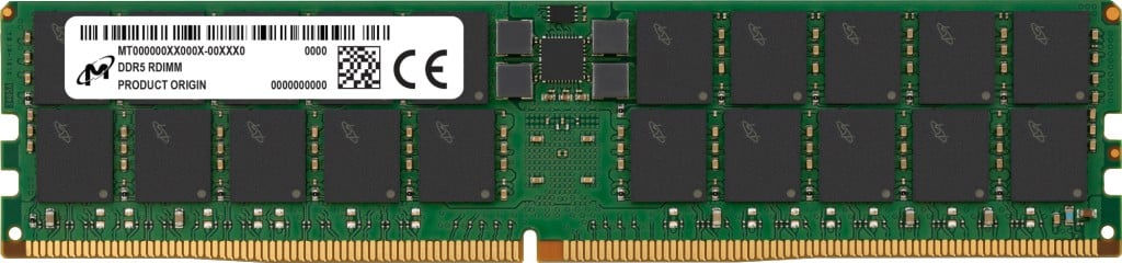 Micron RDIMM DDR5 64GB 2Rx4 5600MHz PC5-44800 ECC REGISTERED | MTC40F2046S1RC56B