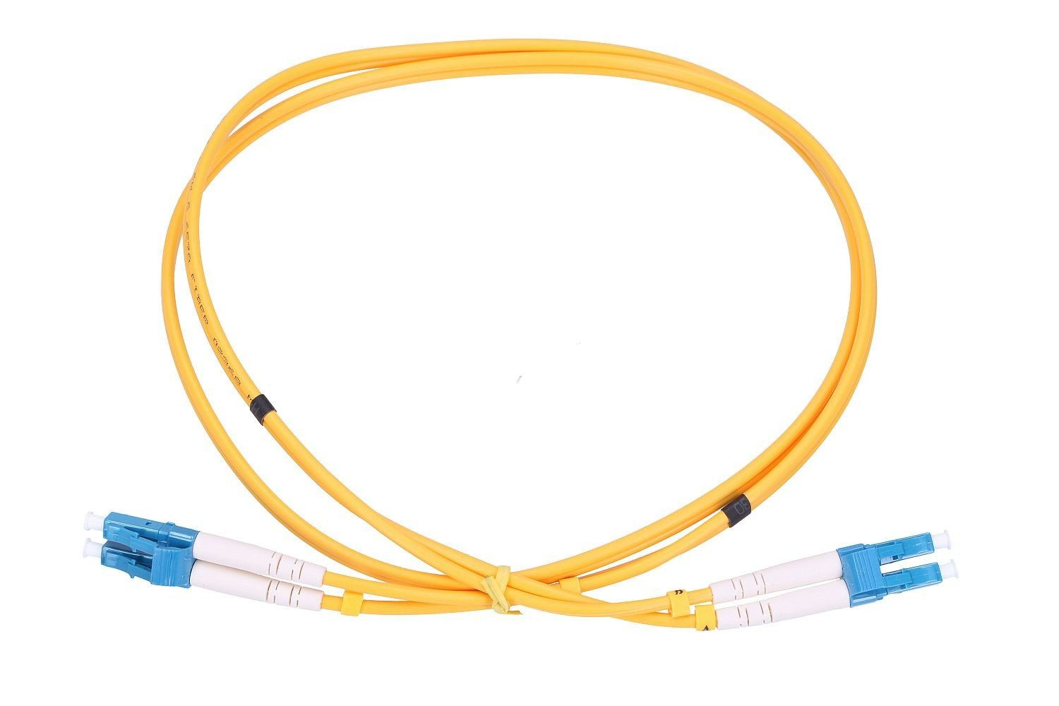 Extralink LC/UPC-LC/UPC | Patchcord | Single Mode, Duplex, G652D, PVC, 3mm, 1m
