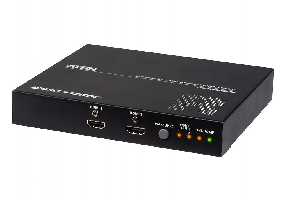 Thumbnail: Aten CE824-AT-G USB HDMI Dual View HDBaseT2.0 KVM Extend