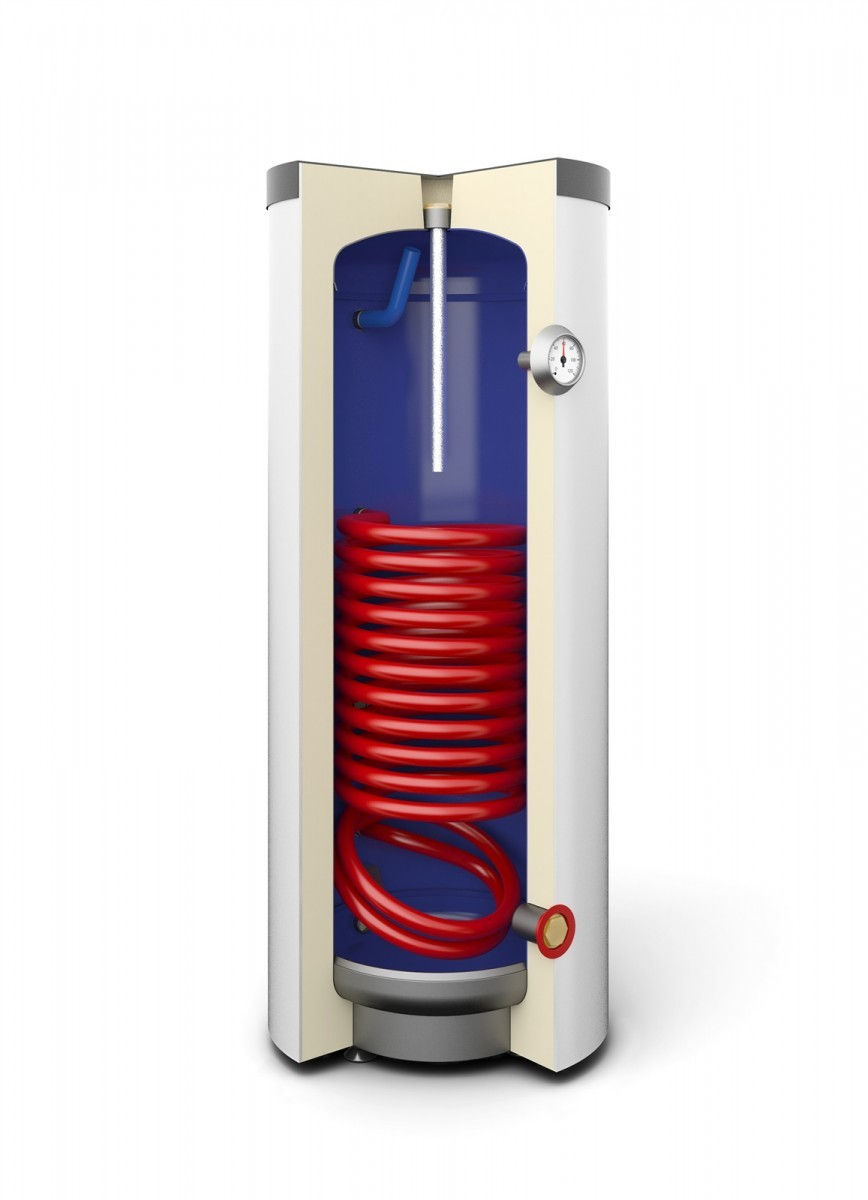 Thumbnail: GALMET 26-128000 Heat Exchanger with Spiral Coil SGW(S) Mini Tower 120 l, standi