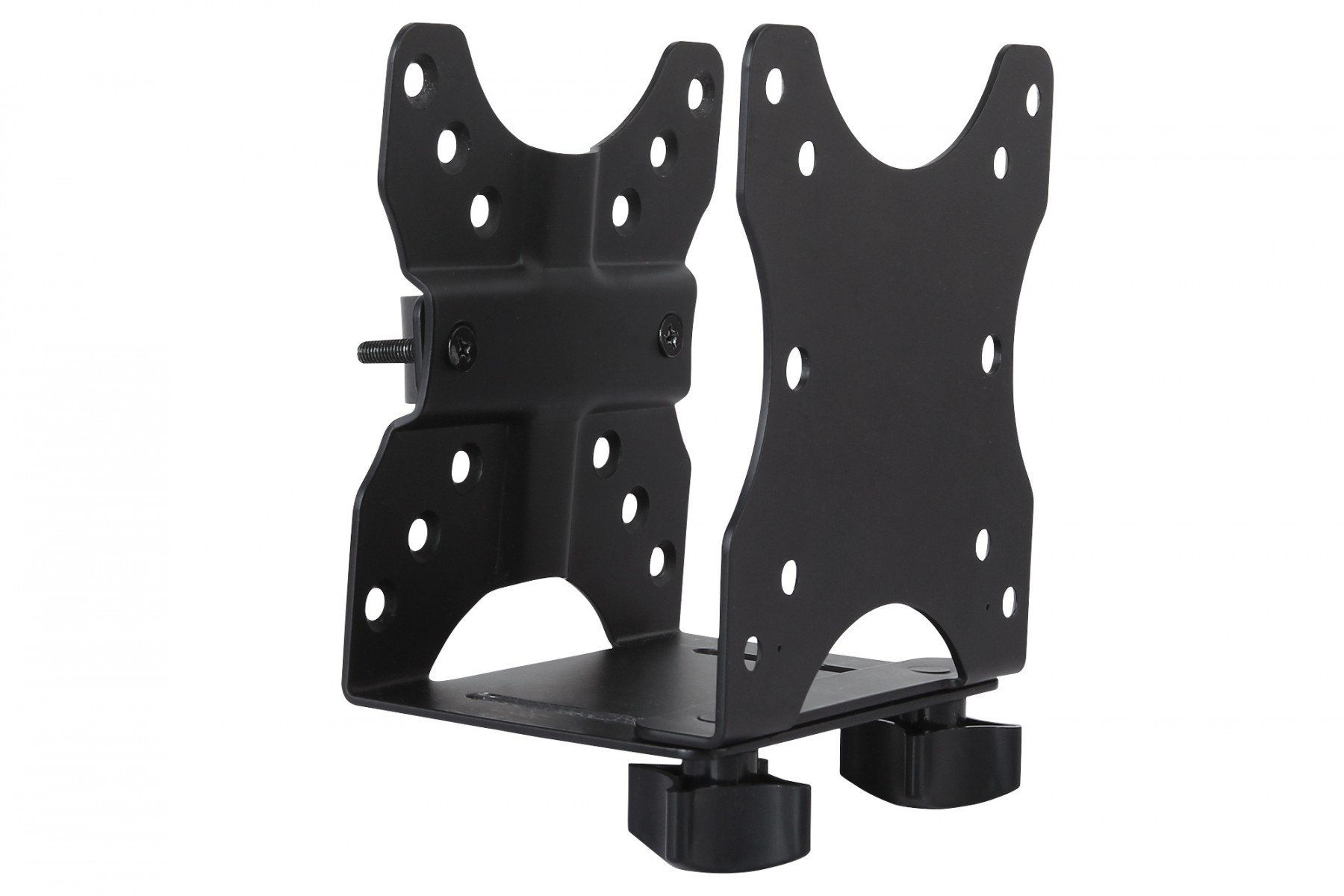 Multifunction Mini Desk PC Holder for table clamp or between VESA mount, VESA 75