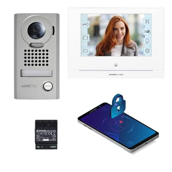 Kit visiophone complet platine saillie avec écran 7" Wi-Fi intégré