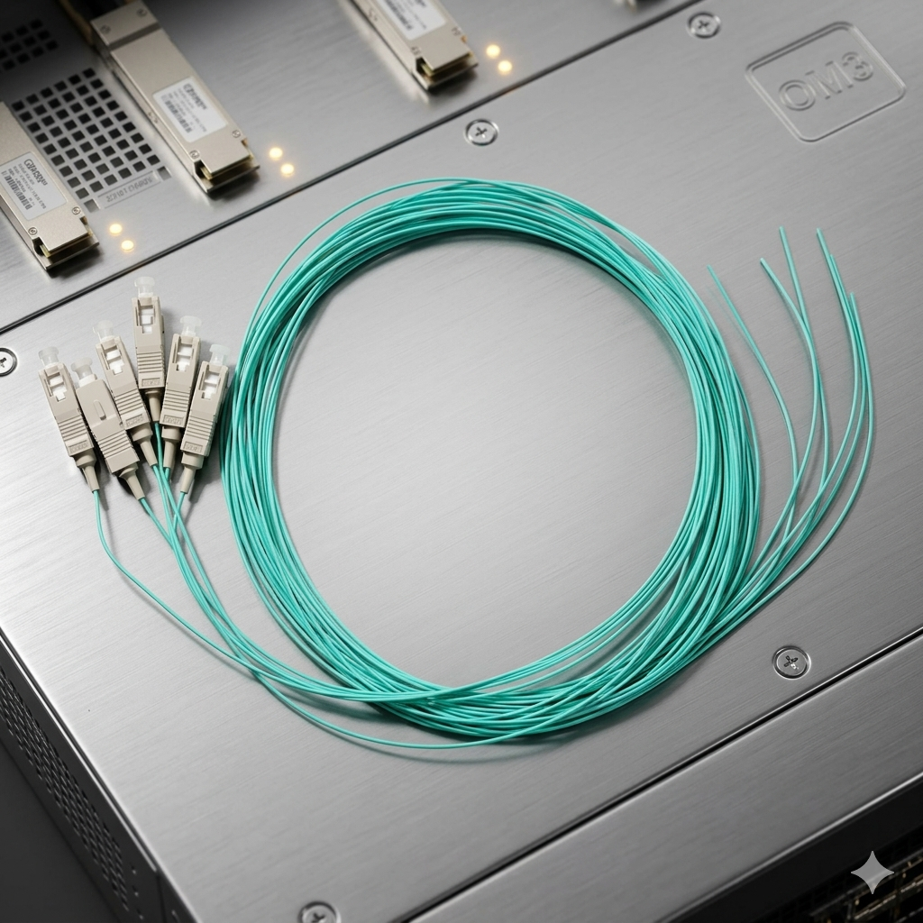 Lot de 12 Pigtails OM3 LC