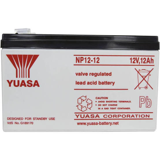 Battery, 12 V,12 Ah