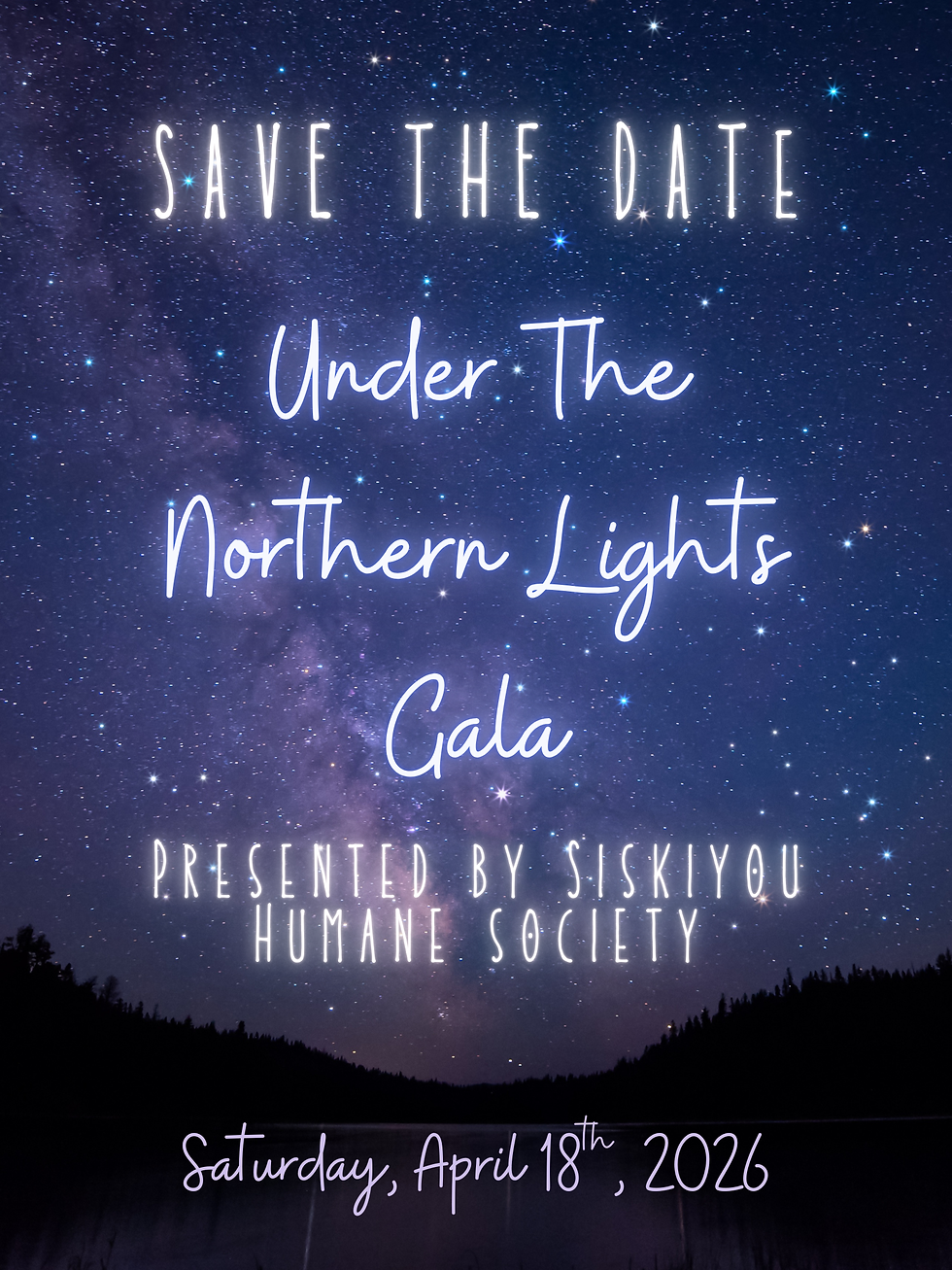 🐶🐱Siskiyou Humane Society 2026 Gala: The Northern Lights Ball