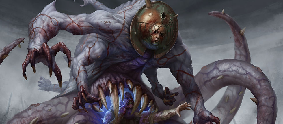Spellbound Devourer (edited) - Art by Fe Mesquita