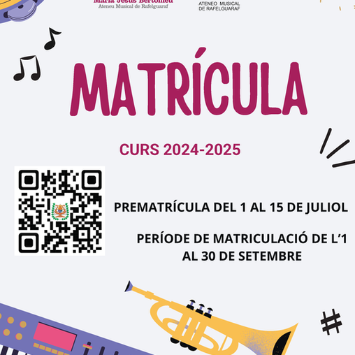 Matrícula - Curs 2024/2025