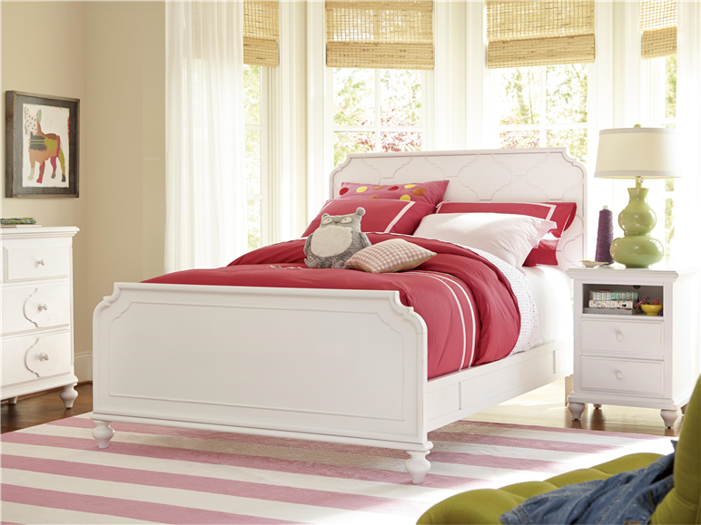 Black & White Panel Bed