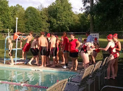 Swim team pre-meet