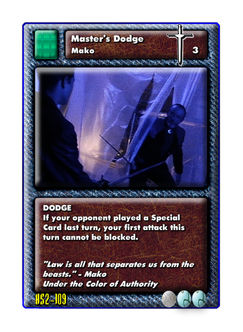 masters dodge mako highlander the card game 2nd edition