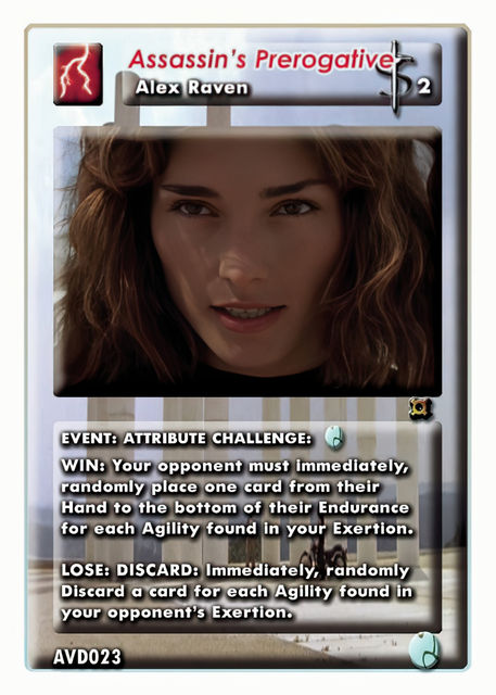 Highlander the card game Alex Raven ssassin's Prerogative