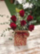 Caja con rosas
