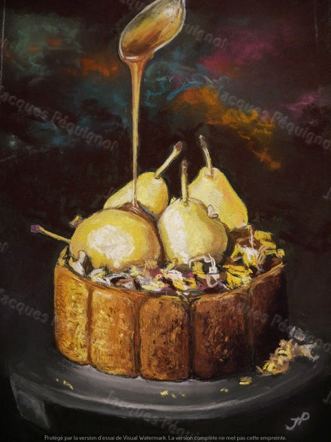 29x20 cm Gâteau aux poires