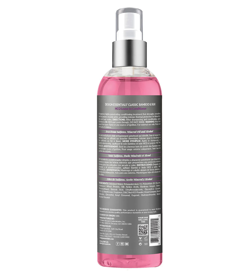 Thumbnail: DESIGN ESSENTIALS BAMBOO AND SILK HCO LEAVE IN CONDITIONER