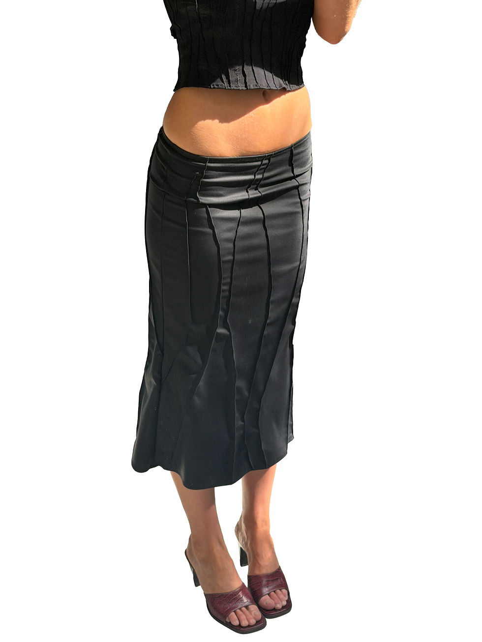 Thumbnail: Regal Midi Skirt - Black