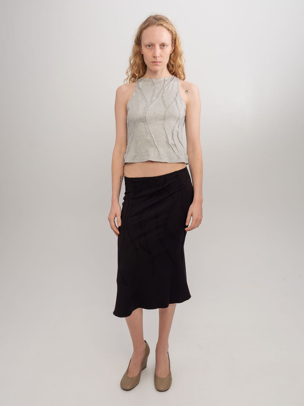Thumbnail: Crew Neck Tank - Grey Melange