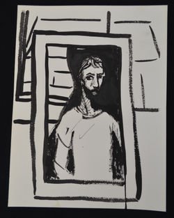 self portrait in broken mirror I DSC_291