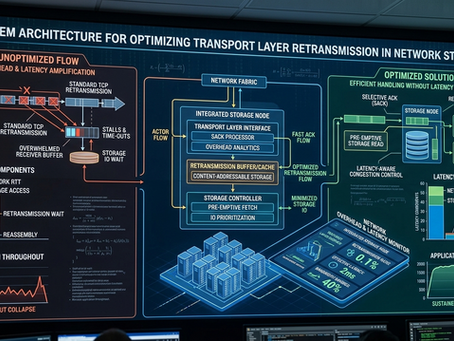 Optimizing Network Storage Solutions for Efficient Handling of Transport Layer Retransmission Overhead Without Latency Amplification