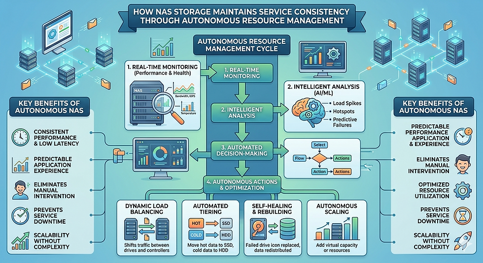 How NAS Storage Solutions Maintain Service Consistency Through Autonomous Resource Management?